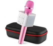 Придбати - мікрофон для караоке  Бездротовий Bluetooth мікрофон караоке Star Voice Q7 PRO рожевий