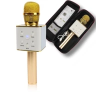 Придбати - мікрофон для караоке  Бездротовий Bluetooth мікрофон караоке Star Voice Q7 золотий