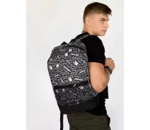 Придбати - рюкзак  Рюкзак Intruder Bunny Logo Міський для ноутбука чорний-білий