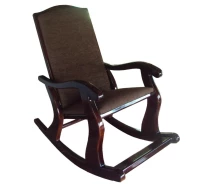 Придбати - м'яке крісло  Крісло-гойдалка Rocker Classic Dark Walnut, темно-коричневий, масив дерева, з підніжкою