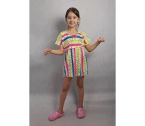 Придбати - дитячу туніку  Кольорова туніка для дівчинки Jula Kids Стрик 158 Смугастий Jula Kids Стрик