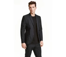 Придбати - чоловічий піджак і жакет  Піджак H & M 46 чорний 30103917014