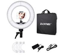 Придбати - кільцеве світло  Кільцевий LED освітлювач ZOMEI (14") з димером - для портретної, бьюти та селфі зйомки