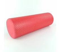 Придбати - масажний валик  Масажний вал FitMaker Foam Roller EVA 45 см червоний (структурний ролер, ролик для масажу спини, м'язів, тіла)