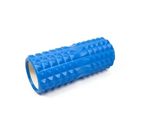 Придбати - масажний валик  Масажний ролик EasyFit Grid Roller v1.2 33 см синій (ролер, валик, циліндр для йоги, пілатесу і масажу)
