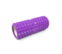 Придбати - масажний валик  Масажний ролик EasyFit Grid Roller v1.2 33 см фіолетовий (ролер, валик, циліндр для йоги, пілатесу і масажу)