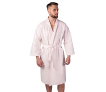 Придбати - чоловічий халат  Чоловічий вафельний халат (LS-1357) Luxyart S Рожевий