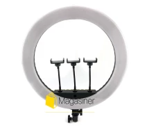 Придбати - кільцеве світло  Кільцева лампа (селфі кільце) 52 см HQ 21N для блогера/селфі/фотографа/візажиста (1301-no_tripod)