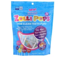 Придбати - конфету  Zollipops, The Clean Teeth Pops льодяники на паличці без цукру 15 шт льодяники на паличці без цукру