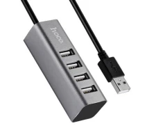 Придбати - кардрідер  USB Hub "Hoco" на 4 порти (метал)
