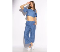Придбати - жіночий костюм  Костюми в смужку Time of Style 215P022 40 Блакитний