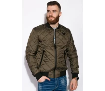 Придбати - чоловічий бомбер  Стильний стьобаний бомбер Time of Style 120PELK378 50 Хакі