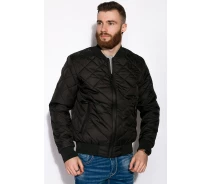 Придбати - чоловічий бомбер  Стильний стьобаний бомбер Time of Style 120PELK378 XL Чорний