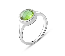 Придбати - срібне кільце  Кільце зі срібла з діаспорою, розмір 18 (1750835)