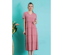 Придбати - жіночу домашню туніку  Туніка Cocoon. Модель 20569 dry rose-L (m016553)