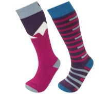 Придбати - дитячу термобілизну  Шкарпетки Lorpen S2KNN MERINO KIDS SKI 2PACK 2820 PINK/BLUE kidsS (27-30) (6710001 2820 S)