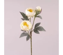 Придбати - штучну квітку і рослину  Гілка півонії Flora кремова 72957