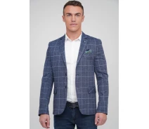 Придбати - чоловічий піджак і жакет  Піджак Trend Collection 6266 синій + небесна клітина (V02) 54