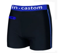 Придбати - чоловічі плавки  Чоловічі шорти купальні In.Castom XL (48-50) арт.ym-2605a Чорні з синім