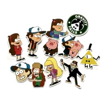 Придбати - подарок для геймеров  Стікерпак GeekLand Гравіті Фолз 11 штук Gravity Falls S GF 020