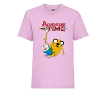 Придбати - дитячу футболку  Футболка дитяча Час Пригод 0012 (Adventure Time) світло-рожева (ADT lpn 0012) 104 см