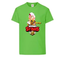 Придбати - дитячу футболку  Футболка дитяча Brawl Stars Belle Gold (Бравл Старс Белль Золота) світло-зелена 104 см