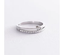 Придбати - срібне кільце  Кільце зі срібла з куб. цирконіями, розмір 15.5 (1749945)