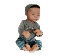 Придбати - ляльки, набори для ляльок  Лялька реборн NPK DOLL хлопчик Марк силіконова 46 см з одягом, пляшкою та соскою