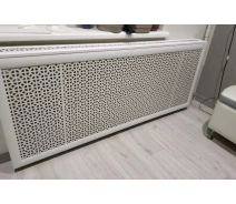 Придбати - решітку та екран на батарею  Короб на батарею Decorpaneli 68х150х17 см Білий