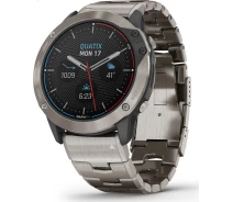 Придбати - смарт-годинник  Смарт-годинник Garmin quatix 6X Solar Titanium with Titanium Band (010-02157-30/31)