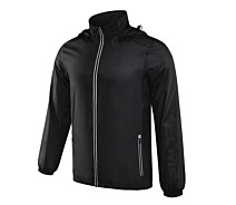 Придбати - чоловічу куртку  Вітровка Kelme WOVEN чорна 3881207.9000 (3881207.9000_L)