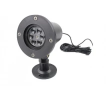 Придбати - набір блогера  Лазерний проектор стробоскоп білі сніжинки для вулиці та приміщень Outdoor Lawn White Snowflake Light чорний