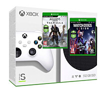 Придбати - ігрову консоль  Ігрова консоль Microsoft Xbox Series S 512Gb + Assassin Creed Valhalla \ Вальгалла + Watch Dogs: Legion (російські версії)