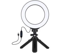 Придбати - набір блогера  Набір блогера Puluz Ring USB LED lamp PKT3059B 6.2" + table tripod (PKT3059B)