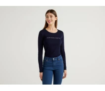 Придбати - жіночий реглан  Реглан BENETTON 3GA2E16G0 S Темно-синій (8300896362766)