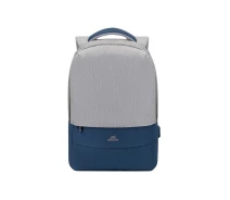 Придбати - рюкзак  Рюкзак для ноутбука RivaCase 15.6" 7562 Anti-theft, water-repellent, Grey / Dark Blue (7562Grey/DarkBlue)