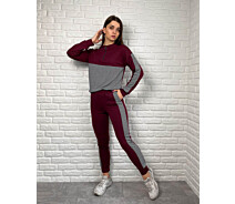 Придбати - жіночий спортивний костюм  Fashions • Спортивний костюм жіночий Флексі Fashions 42-44 бордовий (7995-фг)