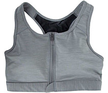 Придбати - жіночий топ  Топ жіночий Nike DF SWSH ZIP FRONT BRA сірий DD1205-073 Розмір L (DD1205-073_L)