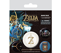 Придбати - подарок для геймеров  Набір піктограм Zelda Breath of the Wild Badge Pack (5шт.)