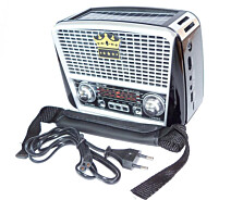 Придбати - портативну колонку  Портативна колонка MP3 USB Golon RX-455S Solar із сонячною панеллю Black-Silver