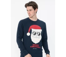 Придбати - чоловічу кофту  Кофта JORSNOWFALL SWEAT CREW NECK XMAS 12180332 Navy Blazer Jack & Jones M Темно-синій