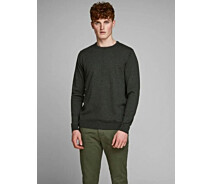 Придбати - чоловічий пуловер  Пуловер JJEBASIC KNIT CREW NECK NOOS 12137190-Forest Night Jack & Jones M Зелений