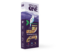 Придбати - ласощі для птаха  Пончики Special One «Барбарис, волошка, кокос» для декоративних птахів, 60 г (3 шт. ) (4823082425167)