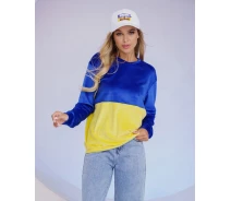 Придбати - жіночу толстовку  Толстовка ISSA PLUS 13488 S жовто-блакитно-