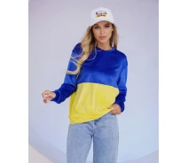 Придбати - жіночу толстовку  Толстовка ISSA PLUS 13488 L жовто-блакитно-