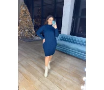Придбати - повсякденну сукню  Fashions В'язана сукня Олівія Fashions 48 синій (232-нс)