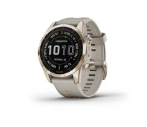 Придбати - смарт-годинник  Смарт-годинник Garmin fenix 7S Sapphire Sol, Cream Gold Ti w/Light Sand Band, GPS (010-02539-21)