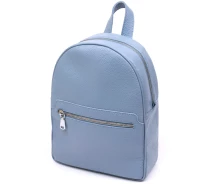 Придбати - рюкзак  Шкіряний жіночий рюкзак з натуральної шкіри SHVIGEL 21х28х9 см Блакитний