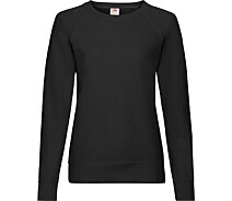 Придбати - жіночий світшот  Світшот Fruit of the Loom Lightweight Raglan Sweat Ladies Чорний S (062146036S)