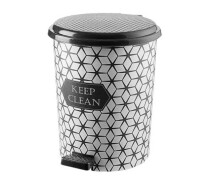 Придбати - мусорное ведро  Педальне відро 17л із малюнком Keep Clean
